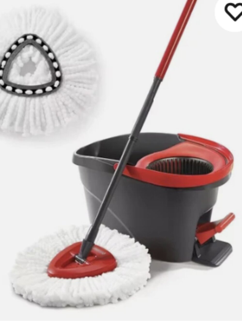 2-Replacement Microfiber Mop HEAD For O-Cedar Spin Mop (Mop Head Only)
